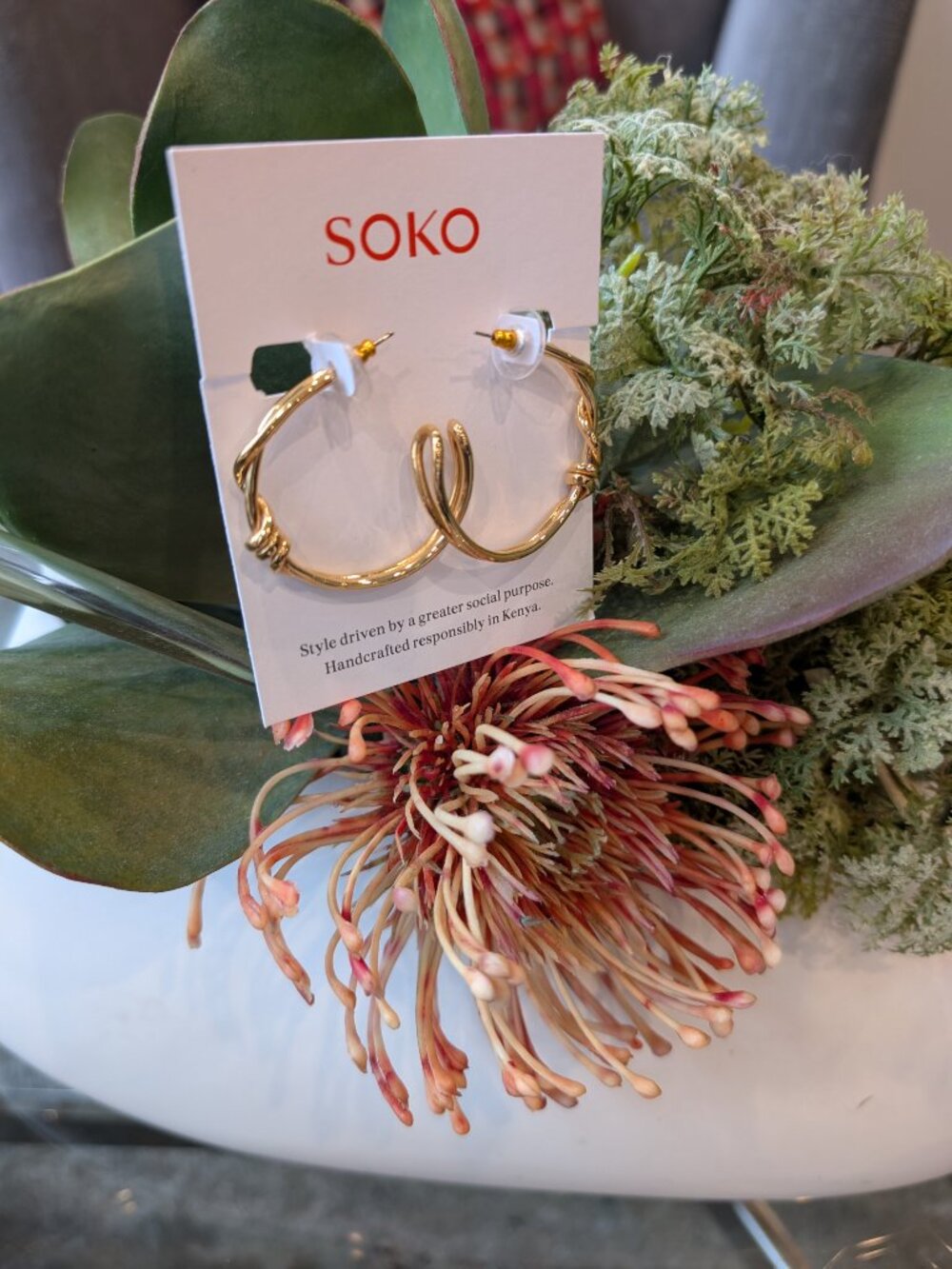 SOKO Medium Twisted Miji Hoops